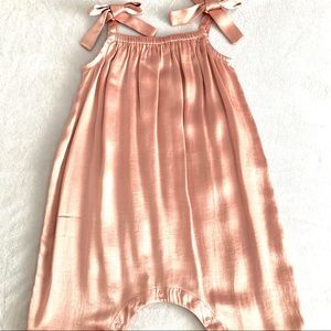 Something Navy Girls Romper